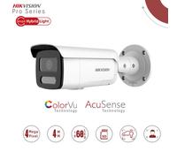 Hikvision DS-2CD2T47G2H-LISU/SL.ProSeries IP ColorVu 4Mpx Audio/strobo/Allarm WDR130db lente 4mm