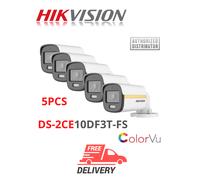 Hikvision DS-2CE10DF3T-FS 2 MP ColorVu Audio Mini Bullet Camera 2,8 mm 5 pezzi