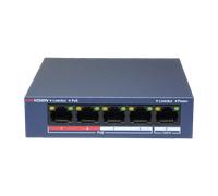 Switch Hikvision 4 Poe 10/100m Unmanaged. +1 Porta Uplink Da 100m. 802.3af/at 2