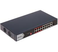 Hikvision DS-3E0318P-E/M(C) Switch POE Fast Ethernet non gestito a 16 porte