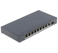 Hikvision Switch DS-3E0510P-E 8 porte Gigabit non gestito PoE 1x RJ45 uplink 1x SFP