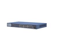 Hikvision DS-3E0526P-E.Switches Pro Series 24 porte unmanaged 52Gbps PoE 370W+1uplink Gbps+ 1SFP Gbp