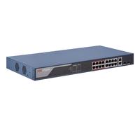 Hikvision DS-3E1318P-EI switch di rete Gestito Fast Ethernet (10/100) Connessione Ethernet, supporta l'alimentazione tramite questa porta (PoE) 1U Blu - Nouvo