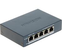 Hikvision switch l2, smart managed, 4 gigabit rj45 poe ports, 1 gigabit rj45 port, 802.3af/at, poe p