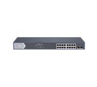 Hikvision DS-3E1518P-SI switch di rete Gestito Gigabit Ethernet (10/100/1000) Supporto Power over (PoE) Nero [DS-3E1518P-SI]