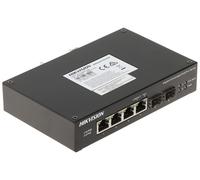 SWITCH HIKVISION INDUSTRIALE 4P GIGABIT + 2 UPLINK GIGABIT SFP BUDGET POE 60W L2 UNMANAGED - DS-3T0506HP-E/HS
