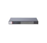 Hikvision DS-3T1528HP-SI-24P4F. ProSeries switch 24 porte managed 500W 24 PoE Gbps+4SFP Gbps