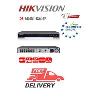 Hikvision DS-7616NI-K2/16P Embedded Plug & Play 4K NVR con risoluzione fino a...