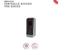 Hikvision DS-K1201AMF. Lettore di impronte digitali RS-485, IP65, per uso con DS-K1F820-F e DS-K260X