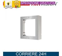 Hikvision DS-KD-ACW1/S Cornice a parete in acciaio inox per 1 modulo surface