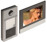 Kit videocitofono IP Hikvision per villa o casa. pulsante di chiamata singolo. DS-KIS604-S(C)(O-STD)/Europe BV