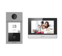 Hikvision DS-KIS604-S(C) sistema per video-citofono 2 MP 17,8 cm (7") Nero, Grigio, Argento [DS-KIS604-S(C)]