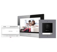 Hikvision DS-KIS702Y-P sistema per video-citofono 2 MP 17,8 cm (7") Nero, Grigio, Bianco [DS-KIS702Y-P]