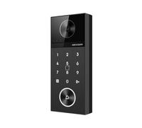 Hikvision DS-KV6124-WBE1 Videocitofono Villa, Nero, 4MP con Angolo di Visione 150°, Sblocco Multiplo con Carta/PIN/Bluetooth, PoE, Registrazione Video