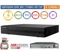 HIKVISION HWD-5104M DVR 5IN1 AHD CVI TVI CVBS IP 4 CH CANALI UTC 2 MPX TURBO HD