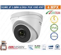 HIKVISION HWI-T240H TELECAMERA DOME IP HD+ 4MPX 2.8MM H.265+ POE OSD IP67