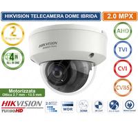 TELECAMERA DOME HIKVISION MOTORIZZATA AHD IBRIDA 2 MPX IP66