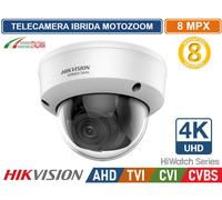 HIKVISION HWT-D381-Z TELECAMERA IBRIDA DOME VARIFOCALE MOTOZOOM 4K 8MP IP66