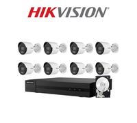 HIKVISION KIT DI VIDEOSORVEGLIANZA COLOR VU 8 TELECAMERE 4 MPX, 1 NVR DA 8 CANAL