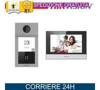 Hikvision Kit Videocitofono IP Villa DS-KIS604-P Schermo Touch 7" HD