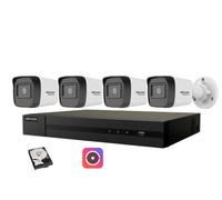 Hikvision Kit Videosorveglianza Nvr POE 4 Canali IP Bullet 2mpx 500GB