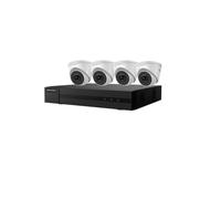 Hikvision Kit Videosorveglianza Professionale Dome 4 Mpx 4 Canali Ip Poe 4k Full