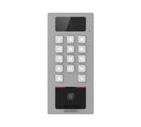 Hikvision Lettore biometrico esterno antivandalico IP65 & IK09 con funzione videocitofoni/impronta, scheda, codici QR, PIN o App HikConnect/fotocamera 2 MP compatibile con DVR e NVR