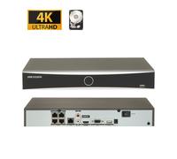 Hikvision NVR Registratore IP 4 Canali PoE 12Mp acusense + Hard disk 1Tb - DS-76