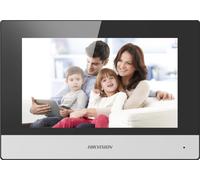 Hikvision Digital Technology DS-KH6320-WTE1 - 17,8 cm (7") - LCD/TFT - 1024 x 600 Pixel - Capacitivo - Nero - Bianco - Fast Ethernet