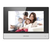 Hikvision Digital Technology DS-KH6320-WTE1 - 17,8 cm (7") - LCD/TFT - 1024 x 600 Pixel - Capacitivo - Nero - Bianco - Fast Ethernet