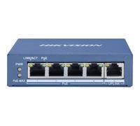 Hikvision switch 4 port gigabit unmanaged poe switch 1 gigabit rj45 uplink port, 802.3af/at, poe po