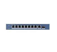 Hikvision Switch DS-3E0510P-E 8 porte Gigabit non gestito PoE 1x RJ45 uplink 1x SFP
