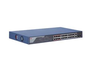 Hikvision Switch DS-3E0326P-E(B). Pro Series 24 porte Poe unmanaged +2 uplink Gbps +2 SFP Gbps