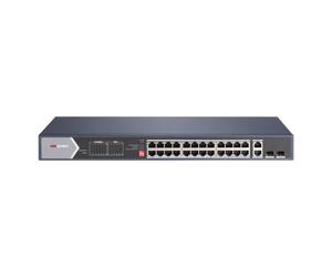 Hikvision Switch DS-3E0528HP-E.Pro Series 28 porte unmanaged 24Gbps PoE 370W+2 uplink Gbps+2 SFP Gb