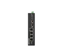 HIKVISION Switch DS-3T0506HP-E/HS PoE Gigabit Ethernet Nero 4 porte