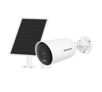 Hikvision Telecamera di sicurezza IP Bullet TurboHD 2.8mm IP66 con Pannello Solare IP65 - DS-2CFS04/4G(2.8mm) Bianco