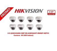 Hikvision Telecamera di sorveglianza dome Turbo HD DS-2CE56H0T-IRMMF 5MP 2,8 mm IR 20 m