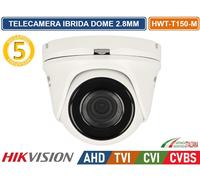 HIKVISION TELECAMERA DOME 5MP 4IN1 TVI AHD CVI CVBS 2560×1944 2.8MM IP66