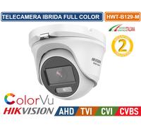 HIKVISION TELECAMERA IBRIDA DOME COLORVU AHD TVI CVI CVBS 2MP VISIONE A COLORI