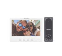 Hikvision TurboHD Kit Videocitofono con Schermo LCD a Colori da 7" / Fronte di Strada per Esterno in Policarbonato / 720p (1 Megapixel) 130° di Visione (Grandangolare)