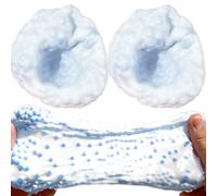 Hilai 2 Pezzi di Giocattoli da spremere, Perline Colorate Bianche e Blu, Giocattolo a Crescita lenta sottovuoto, Giocattoli Antistress da Dessert Giapponesi per bomboniere