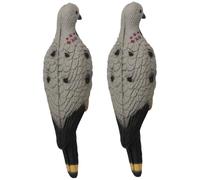 Hilai Esche per la Caccia, 2 Pezzi 11x3 Pollici Piccione Realistico Bersagli per tiro con L'Arco 3D Morbida Schiuma Eva Colomba Esche per Animali Pieghevoli Bersagli per la Caccia all'aperto