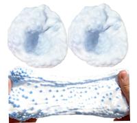 Hilai Giocattoli Antistress per Bambini, 2 Giocattoli da spremere, Perline Colorate Bianche e Blu, Giocattolo Squish a Crescita lenta sottovuoto, Squish da Dessert Janpanese, Stress per bomboniere