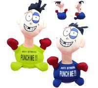 Hilai Giocattoli Fidget per Bambini, 2 Pezzi Giocattolo Antistress, Punch Me Bambola urlante Giocattoli Anti ansia Bambola elettrica Peluche emotiva per Adulti, Bambini