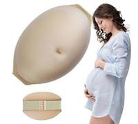 Hilai Pancia Incinta Realistica Spugna Pancia Gravidanza Confortevole Artificiale Leggera maternità Accessori per Servizio Fotografico per Cosplay, Spettacoli Teatrali, (con Cintura)