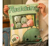 Hilai Pelughi carini, cuscini carini, cuscini di snack carini imbottiti mini bambole per dinosauri bambole per peluche per peluche cuscino di divano morbido per la decorazione domestica stile2