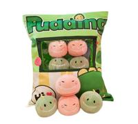 Hilai Simpatico Cuscino per Snack farcito Mini Dinosauri Bambole budino Giocattoli di Peluche Morbido Cuscino per Divano per la Decorazione Domestica Style2