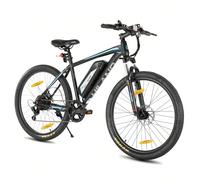 HILAND 26 Pollici Bicicletta Elettrica da Montagna per Uomini e Donne, E-MTB per Adulti con Deragliatore Posteriore Shimano a 7 Velocità, Sospensione Anteriore, Freni a Doppio Disco e Luci, Motore 250