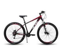 Hiland - Mountain bike alluminio da 29 pollici 16 velocità - 431 mm - Nero