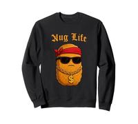 Hilarious Nug Life Chicken Nugget Meme Funny Junk Food Felpa